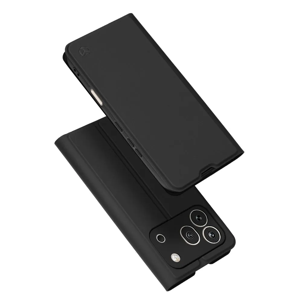 Custodia per Honor 600 Pro, Techsuit, Magskin Book, Nera - immagine 1
