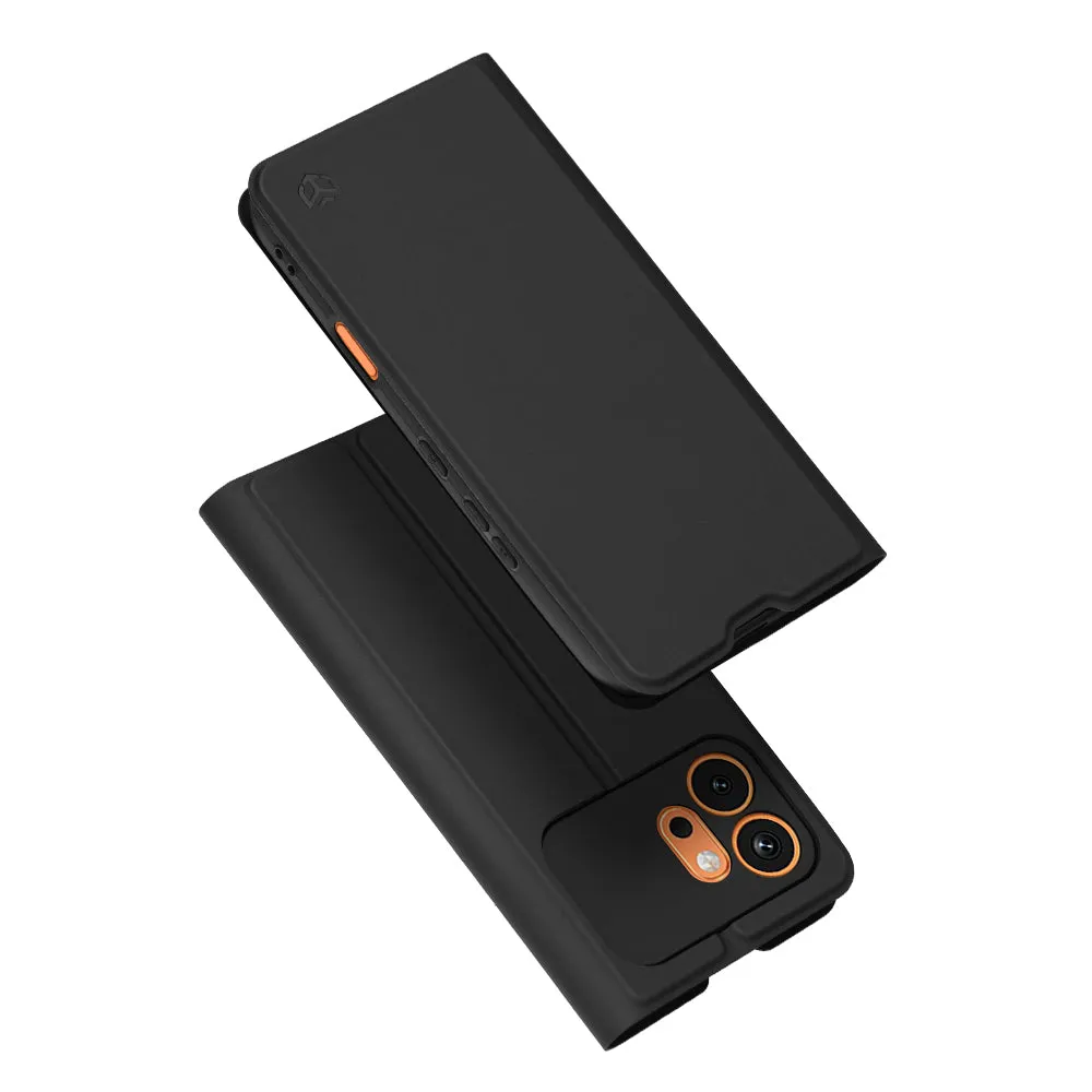 Custodia per Honor 600, Techsuit, Magskin Book, Nera - immagine 1