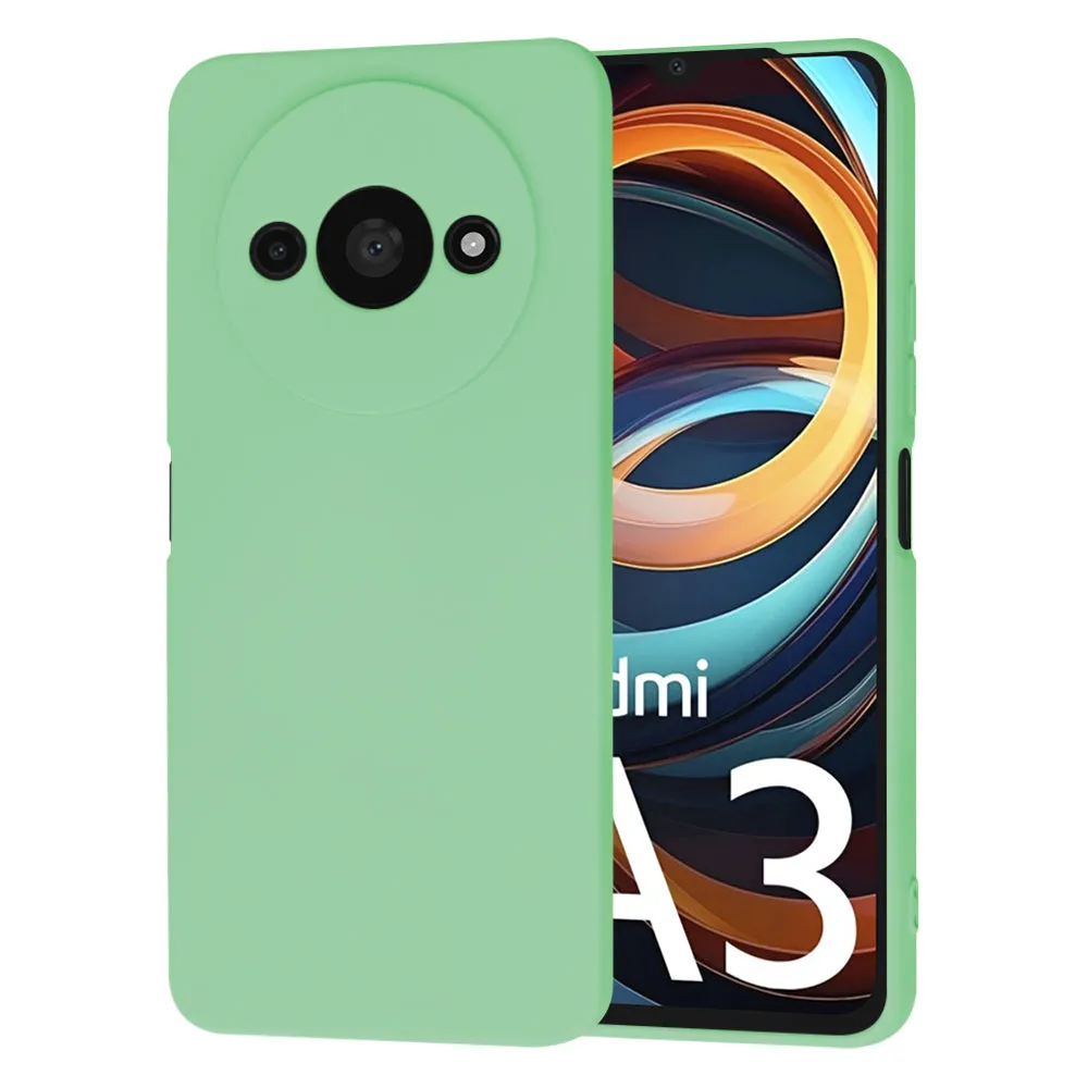 Custodia per Xiaomi Redmi A3x / A3, Techsuit, SoftFlex, Verde Chiaro - immagine 1