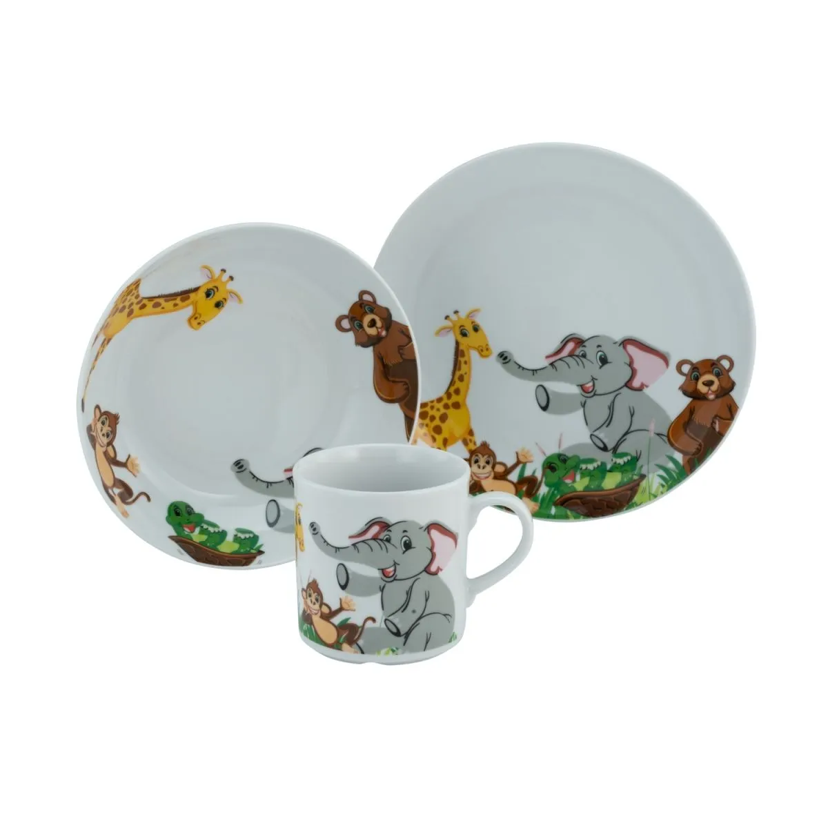 CreaTable Zoo - Servizio per bambini da 3 pezzi; multicolore - immagine 1