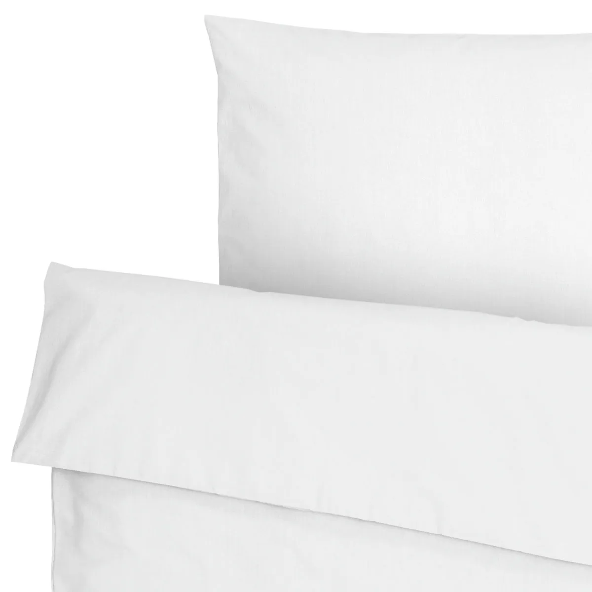 ERWIN M. Set copripiumino e federa Siena chiusura a busta; 140x200 cm (LxL), 70x90 cm (LxL); bianco - immagine 1