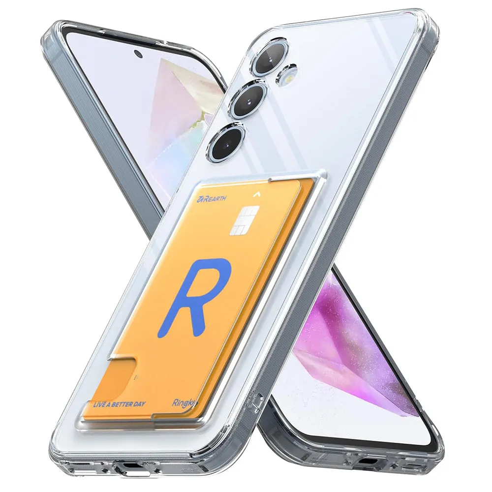 Custodia per Samsung Galaxy A35 5G A356, Ringke, Fusion Card, Trasparente - immagine 1
