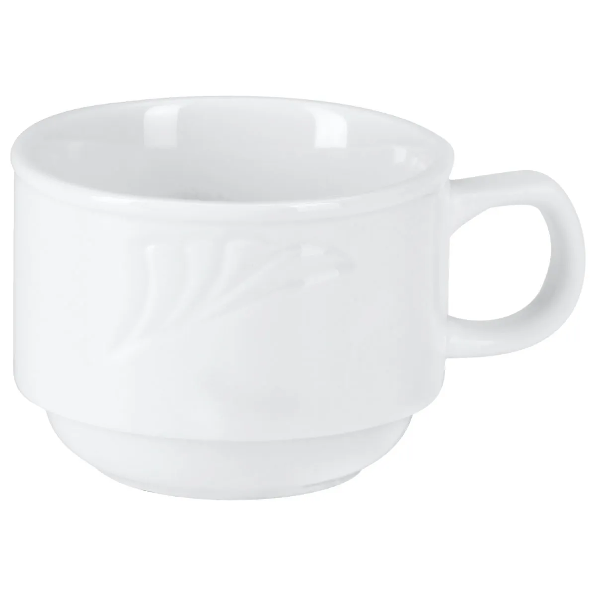 6x PULSIVA Tazza cappuccino Swing 2.0; 160 ml, 7.7x5.8 cm (ØxH); bianco; rotonda; 6 pz. / Pacco - immagine 1