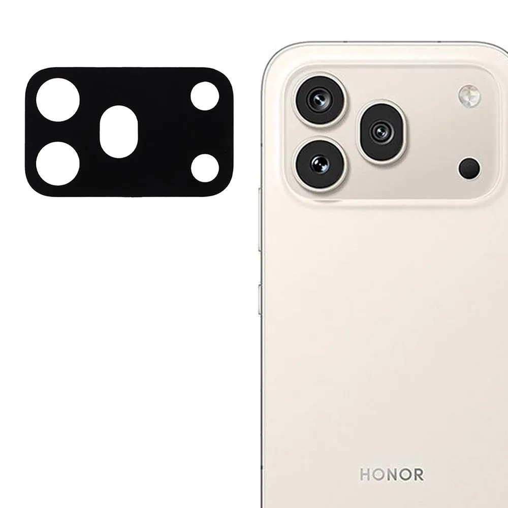 Pellicola protettiva per fotocamera posteriore Techsuit per Honor 600 Pro, vetro temperato, nero - immagine 1