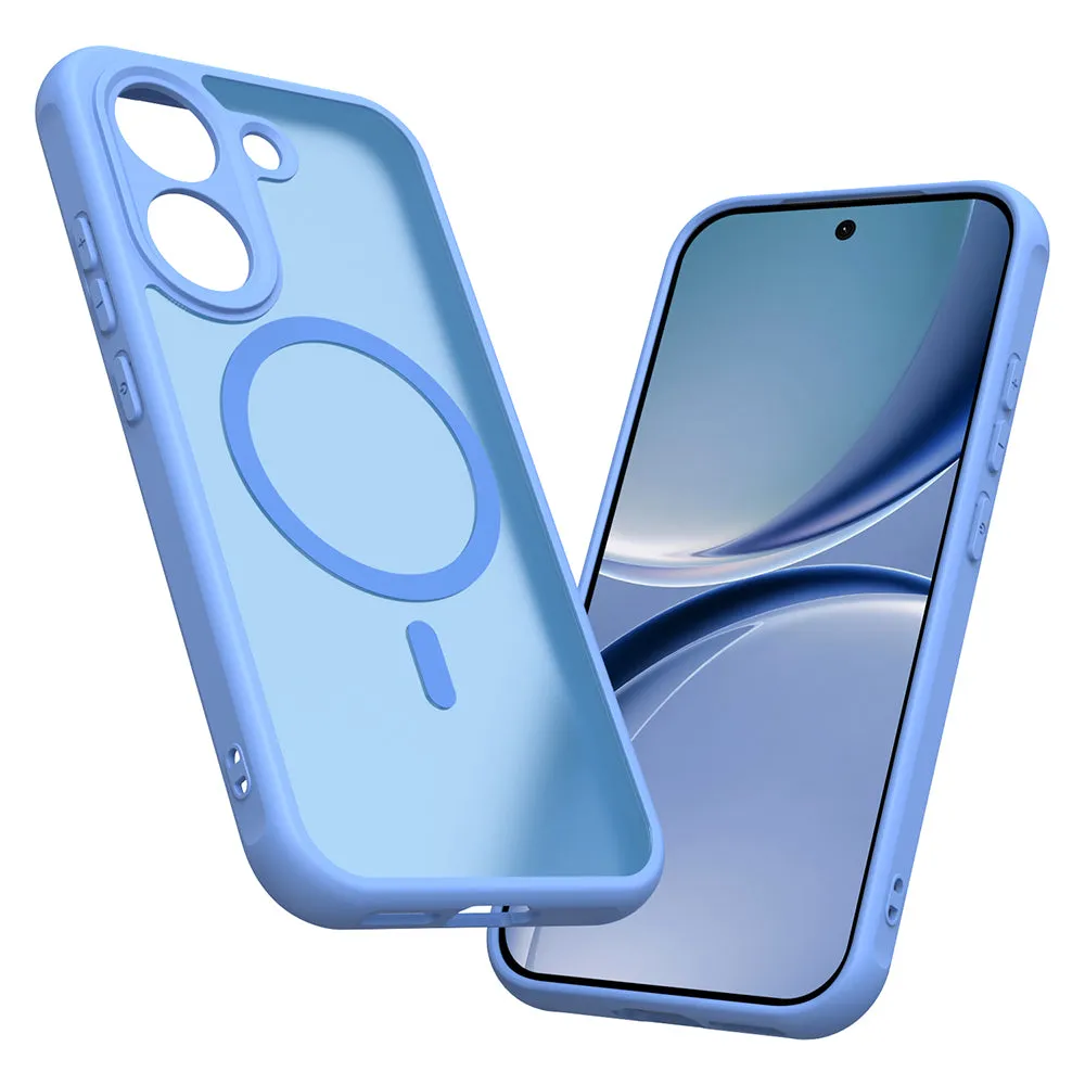 Custodia MagSafe per Xiaomi Poco X8 Pro, Techsuit, HaloFrost II, Blu - immagine 1