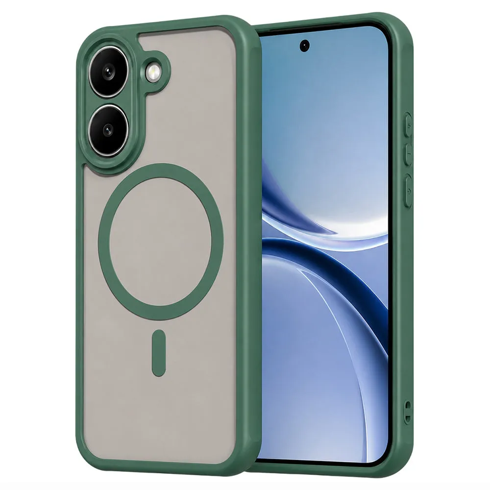 Custodia MagSafe per Xiaomi Poco X8 Pro, Techsuit, HaloFrost II, Verde - immagine 1