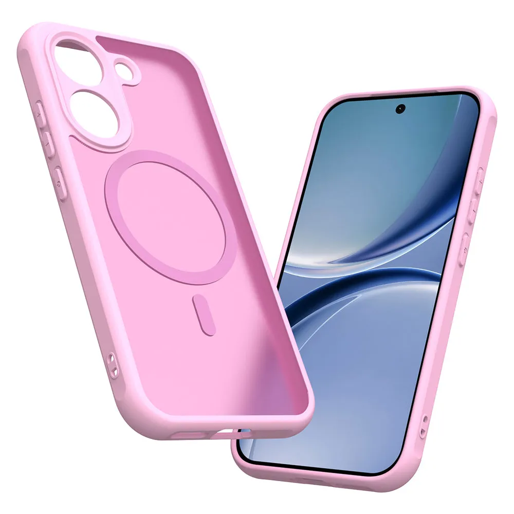 Custodia MagSafe per Xiaomi Poco X8 Pro, Techsuit, HaloFrost II, Rosa - immagine 1