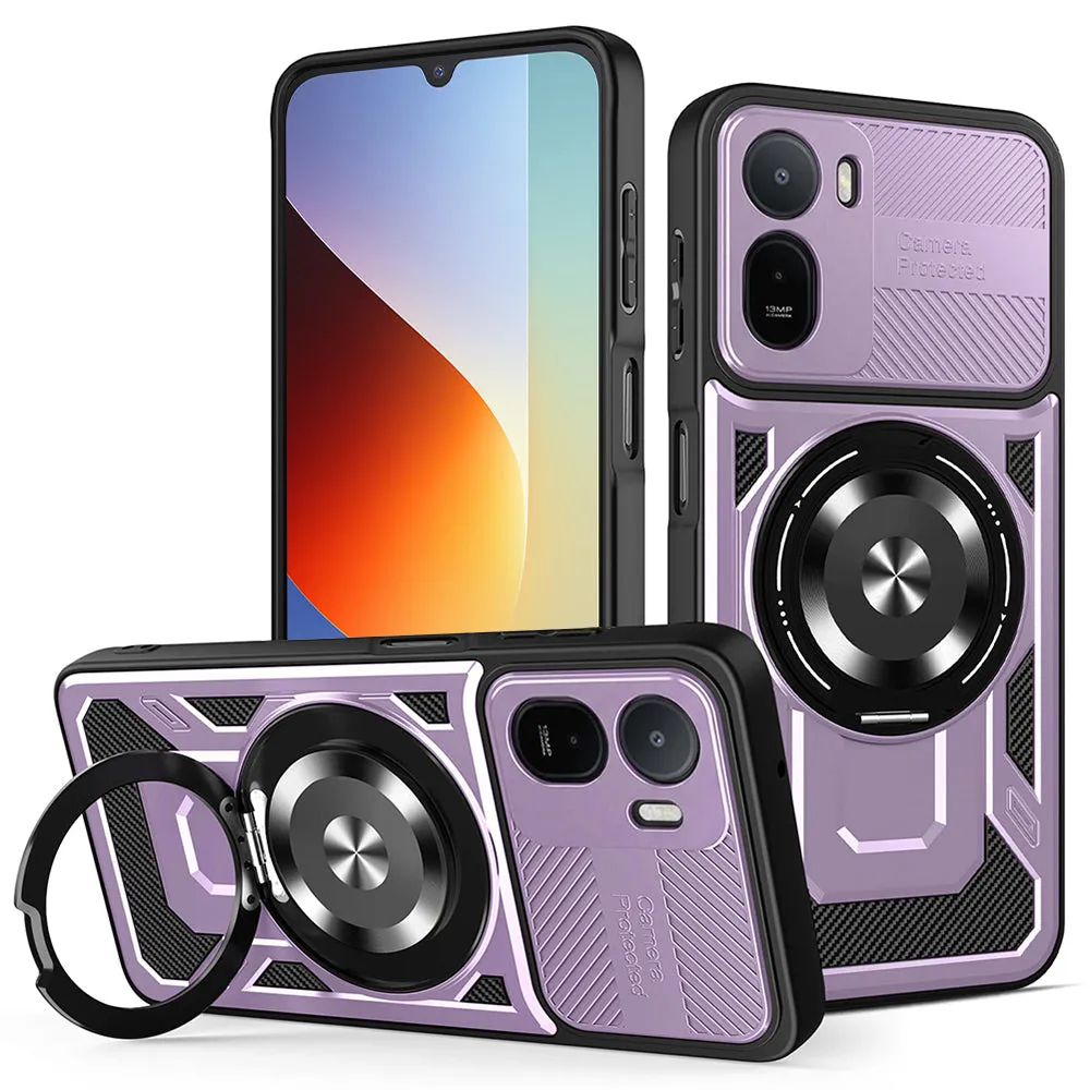 Custodia per Xiaomi Redmi A7 Pro 4G, Techsuit, RuggedCam, Viola - immagine 1