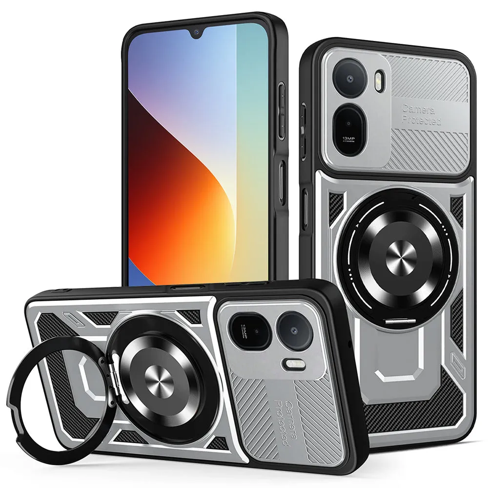 Custodia per Xiaomi Redmi A7 Pro 4G, Techsuit, RuggedCam, Grigio - immagine 1