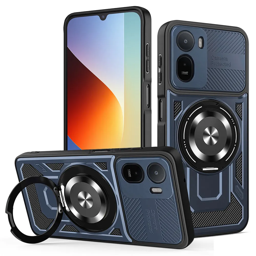 Custodia per Xiaomi Redmi A7 Pro 4G, Techsuit, RuggedCam, Blu - immagine 1