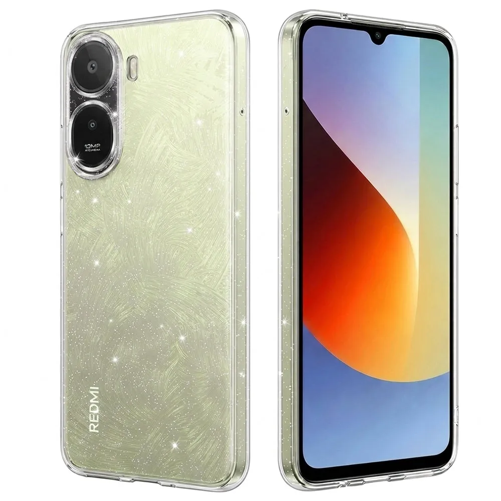Custodia per Xiaomi Redmi A7 Pro 4G, Techsuit, SparkleSkin, Trasparente - immagine 1