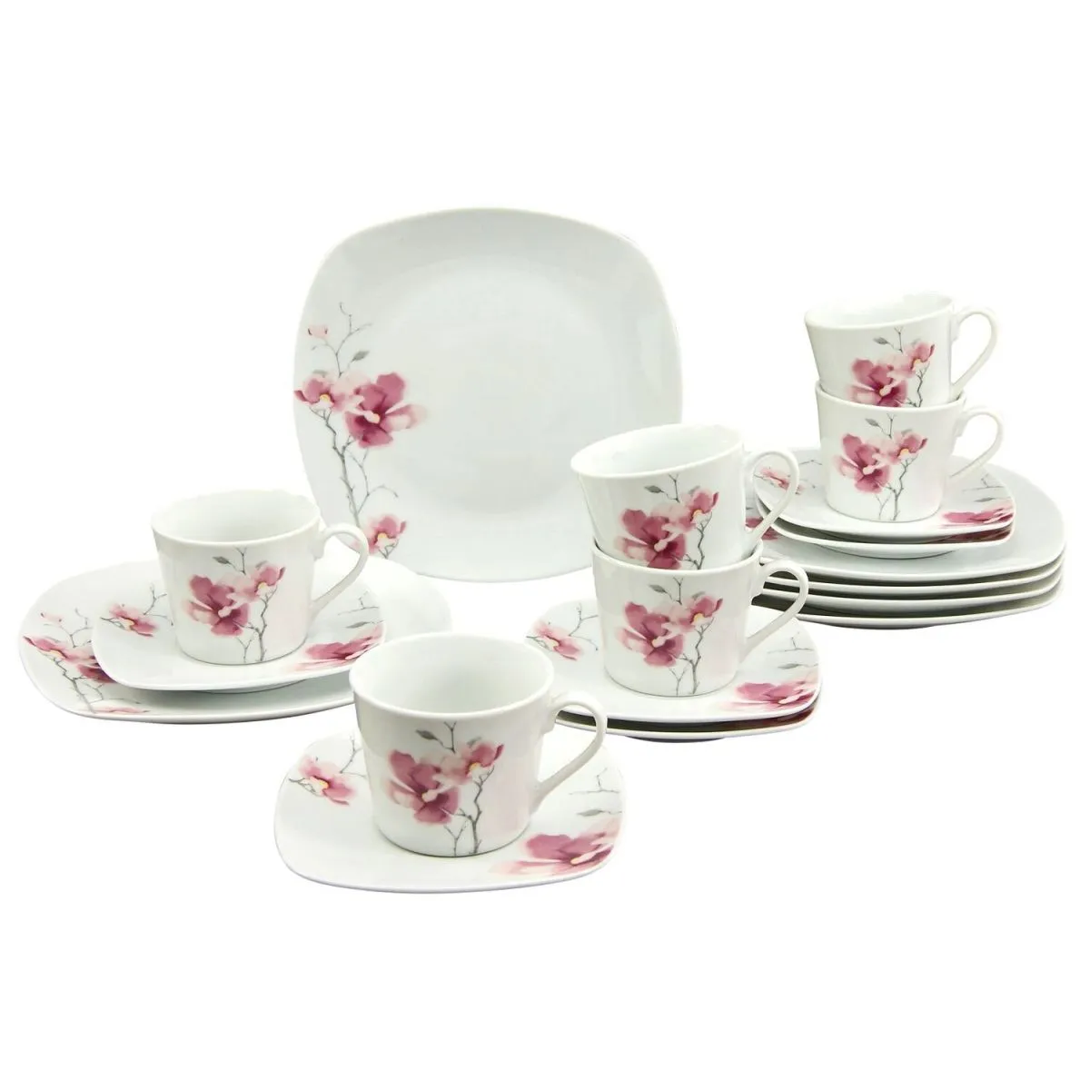 CreaTable Amelie Aiko - Servizio da caffè da 18 pezzi; bianco - immagine 1