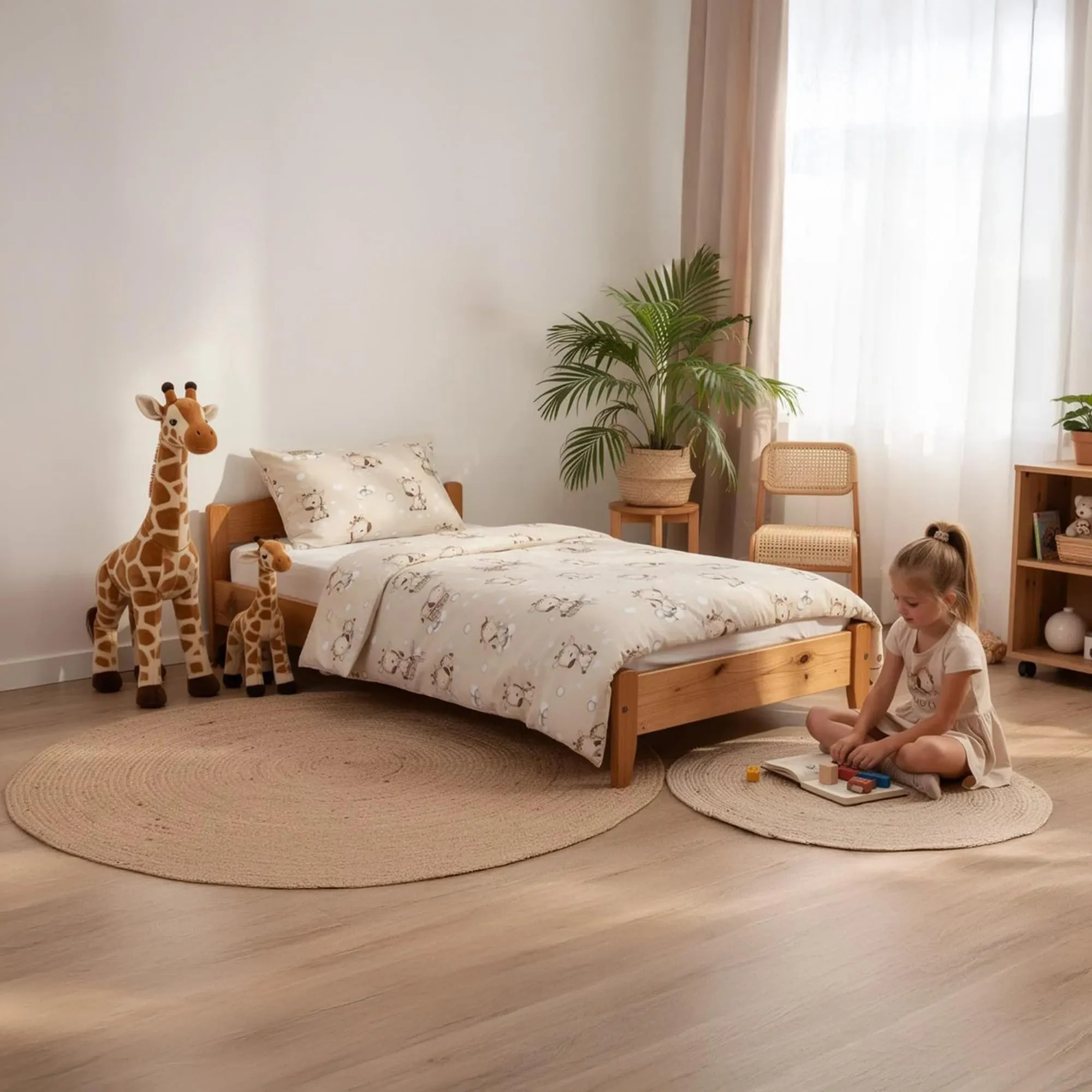 Piumino lettino senza federa cotone Set coperta cuscino culla - immagine 6