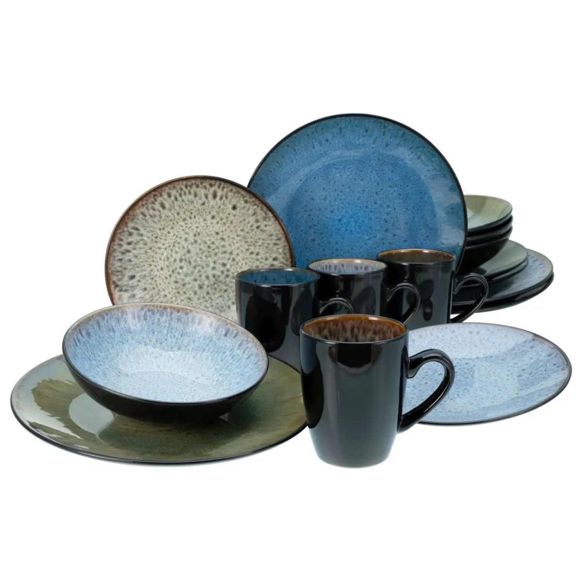 CreaTable Bali - Servizio combinato da 16 pezzi; multicolore - immagine 1