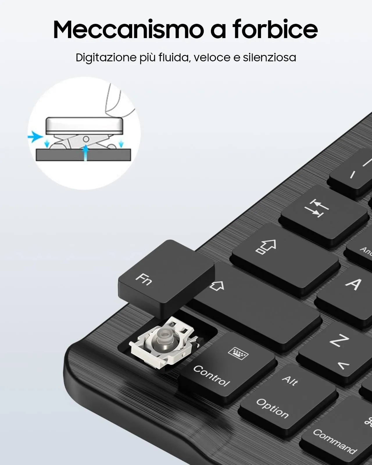 FINTIE 10" Wireless Bluetooth Portatile Tastiera per iPad e Android Tablet - immagine 5