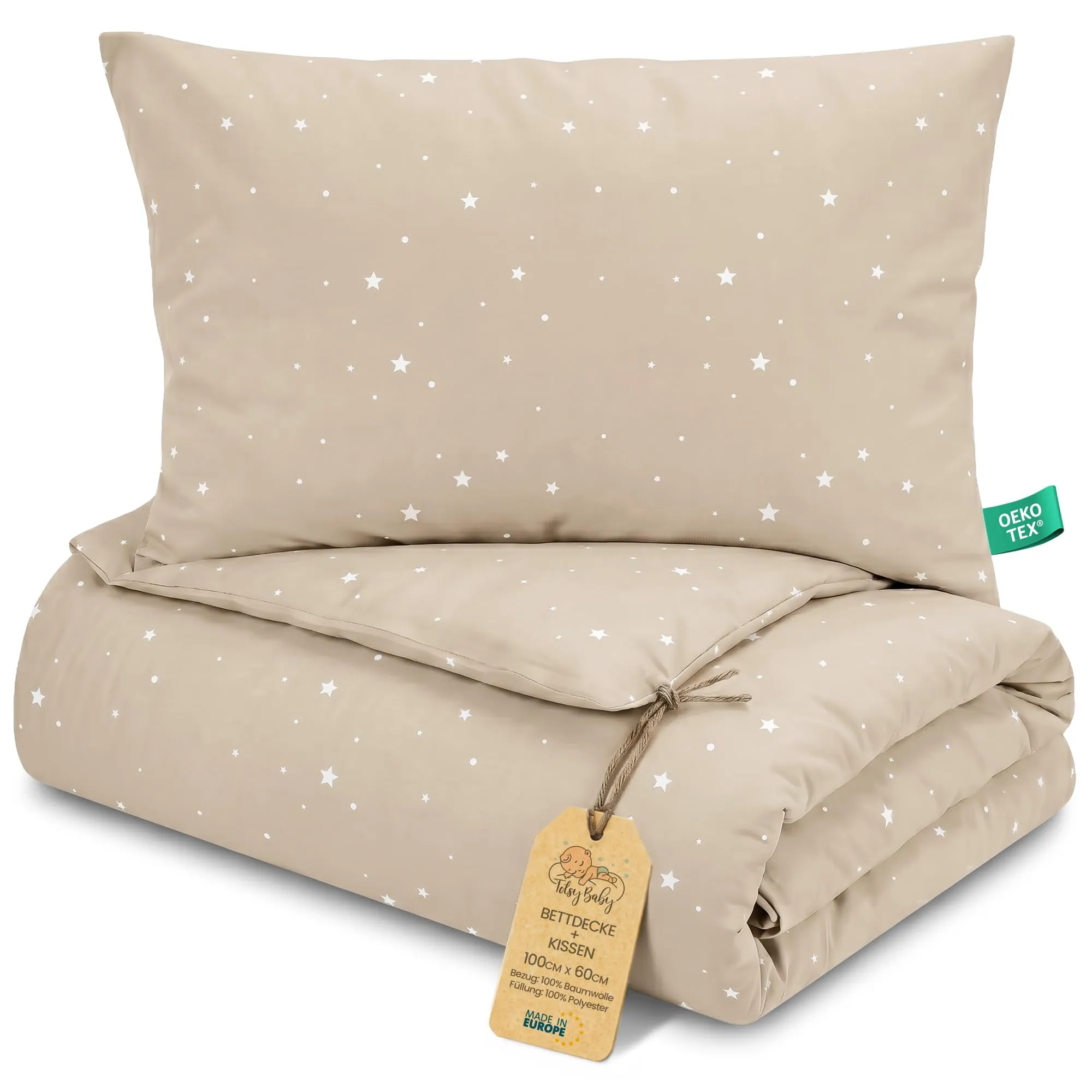 Piumino lettino senza federa cotone Set coperta cuscino culla - immagine 1