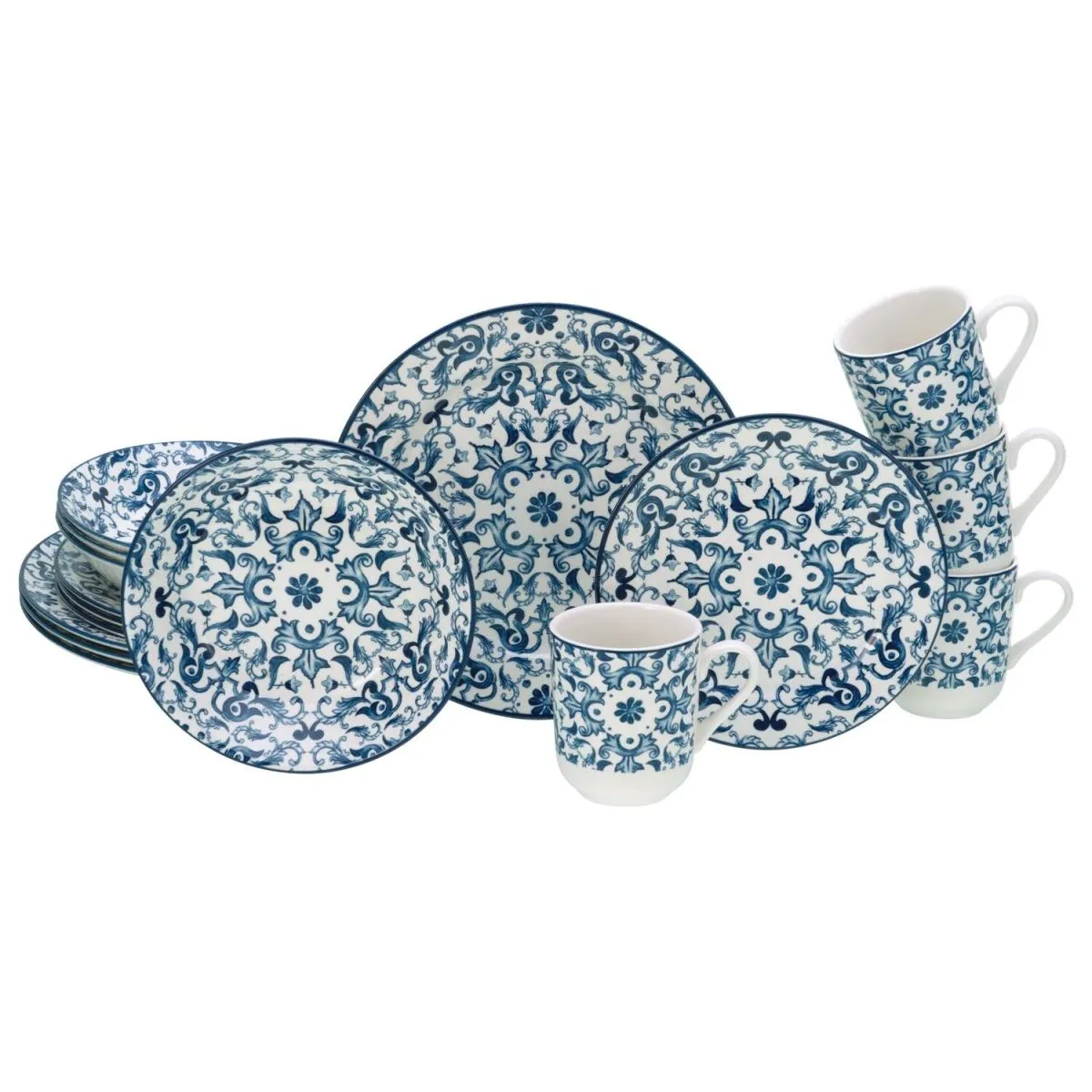 CreaTable Fresco blue WL - Servizio combinato 16 pezzi; blu - immagine 1