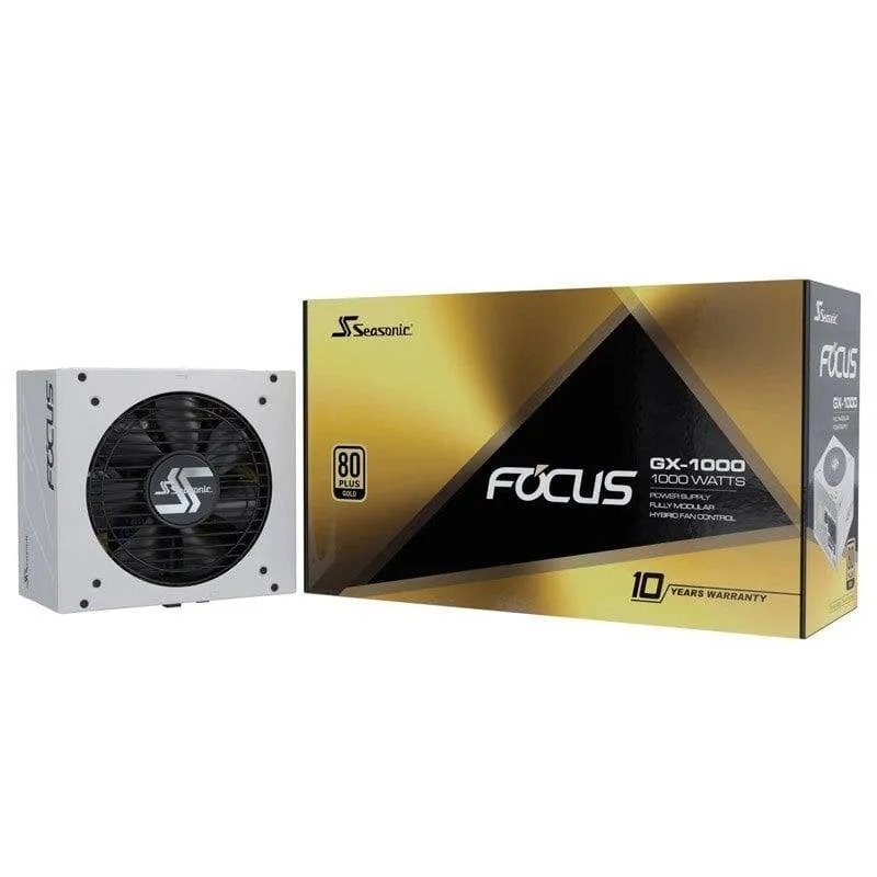 Fonte di Alimentazione Seasonic Focus GX-1000 1000W 80 PLUS Gold Modular ATX3.1 White - immagine 1