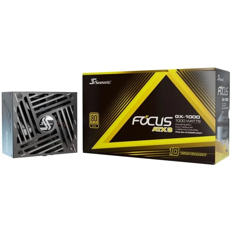 Seasonic Focus GX-1000 ATX 3 PCIe 5.1 1000W 80 Plus Oro Modulare - immagine 1