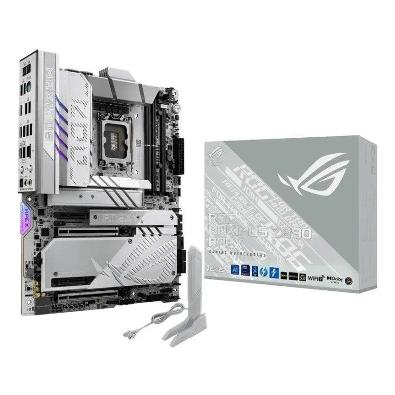 Schede Madri ASUS ROG MAXIMUS Z890 APEX Intel Z890 LGA 1851 DDR5 ATX WiFi 7 Thunderbolt 4 - immagine 1