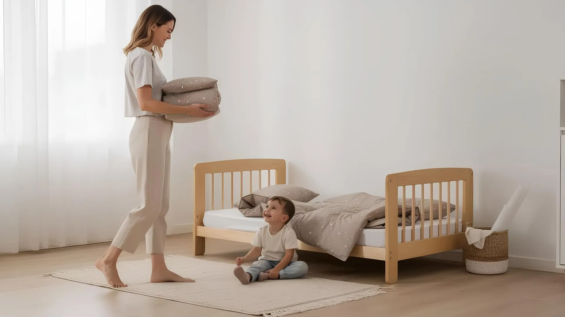 Piumino lettino senza federa cotone Set coperta cuscino culla - immagine 7