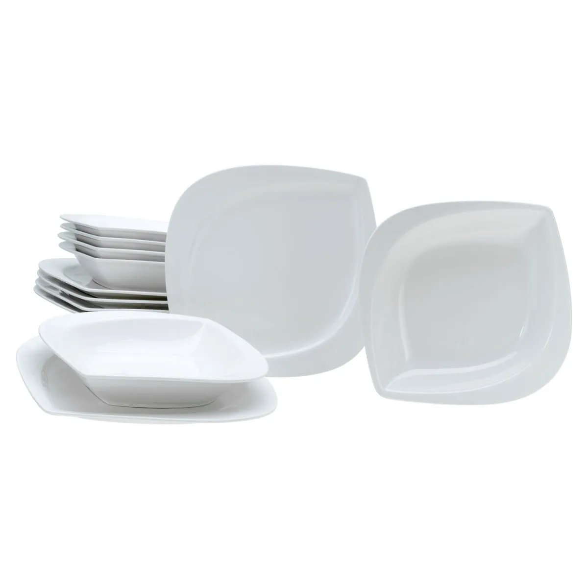 CreaTable Melbourne - servizio da tavola 12 pezzi; bianco crema - immagine 1