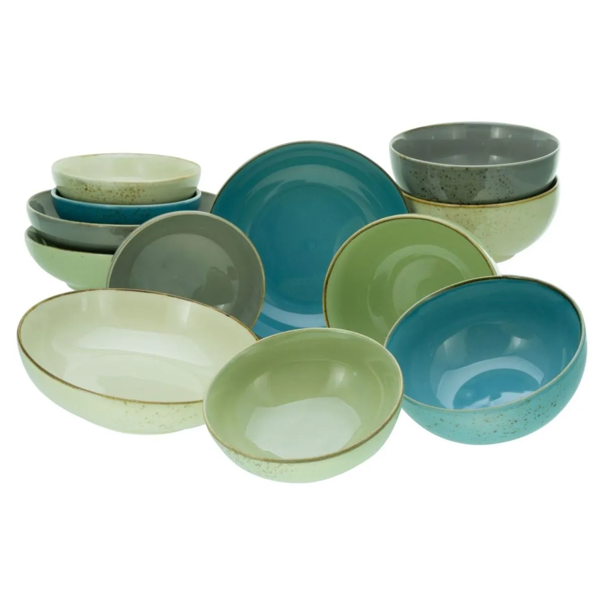 CreaTable Collezione Natura - Set di ciotole 12 pezzi; multicolore - immagine 1