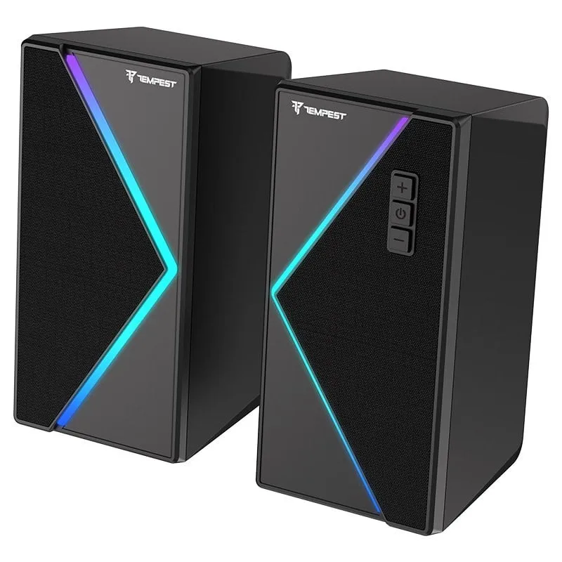 Altoparlanti da gioco Tempest M40 PRO RGB Master 2.0 con Bluetooth, neri - immagine 1