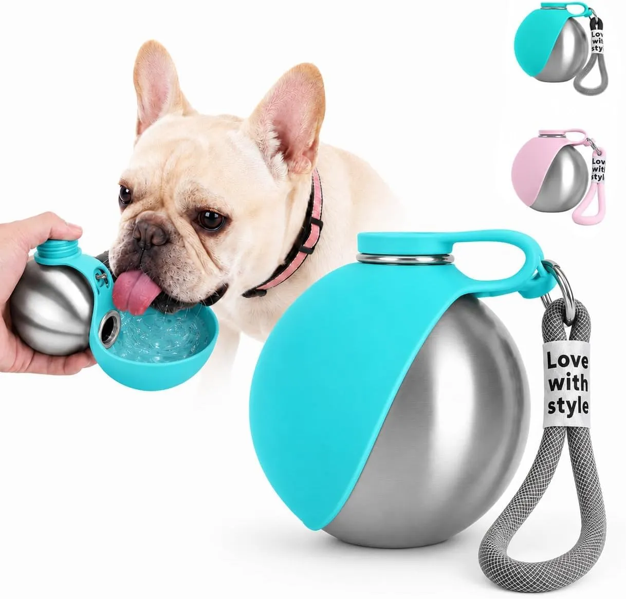 ZUMME Borraccia Cani da Esterno. 304 Acciaio Inox Borraccia per Cani 285ml - immagine 1