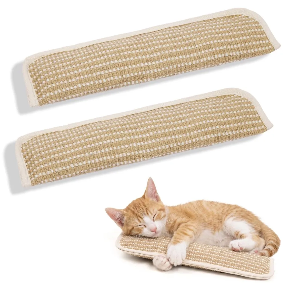 HOTUT 2 Pezzi Cuscino Erba Gatta,Giocattolo per Gatti con Erba Gatta,Giochi al Chiuso in Sisal Naturale per Giocare, Mordere, Masticare,Cats Dental Care per Gattini e Adulti - immagine 1