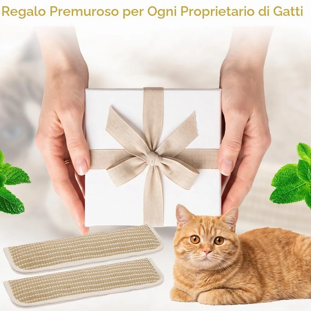 HOTUT 2 Pezzi Cuscino Erba Gatta,Giocattolo per Gatti con Erba Gatta,Giochi al Chiuso in Sisal Naturale per Giocare, Mordere, Masticare,Cats Dental Care per Gattini e Adulti - immagine 7