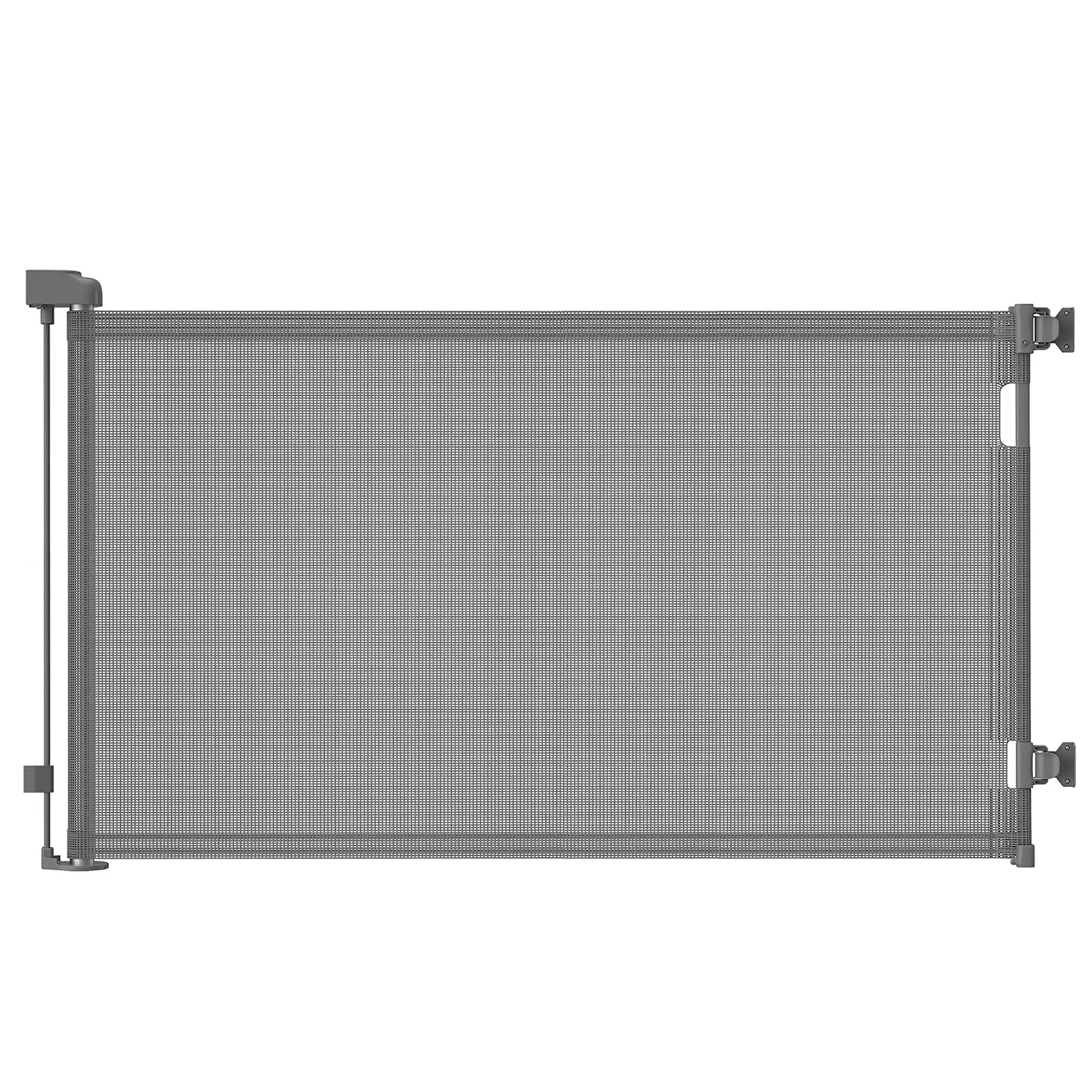 Cancelletto estensibile per scale, 0-150 cm Porta retrattile e cancelletto per bambini e animali domestici, barriera per bambini estensibile, adatto per Scale Interni Esterni Corrido (Grigio) - immagine 1