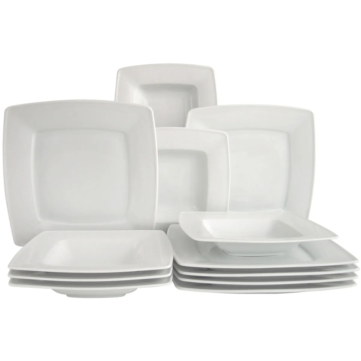 12x CreaTable Victoria WEISS - Servizio da tavola da 12 pezzi; bianco; 12 pz. / set - immagine 1