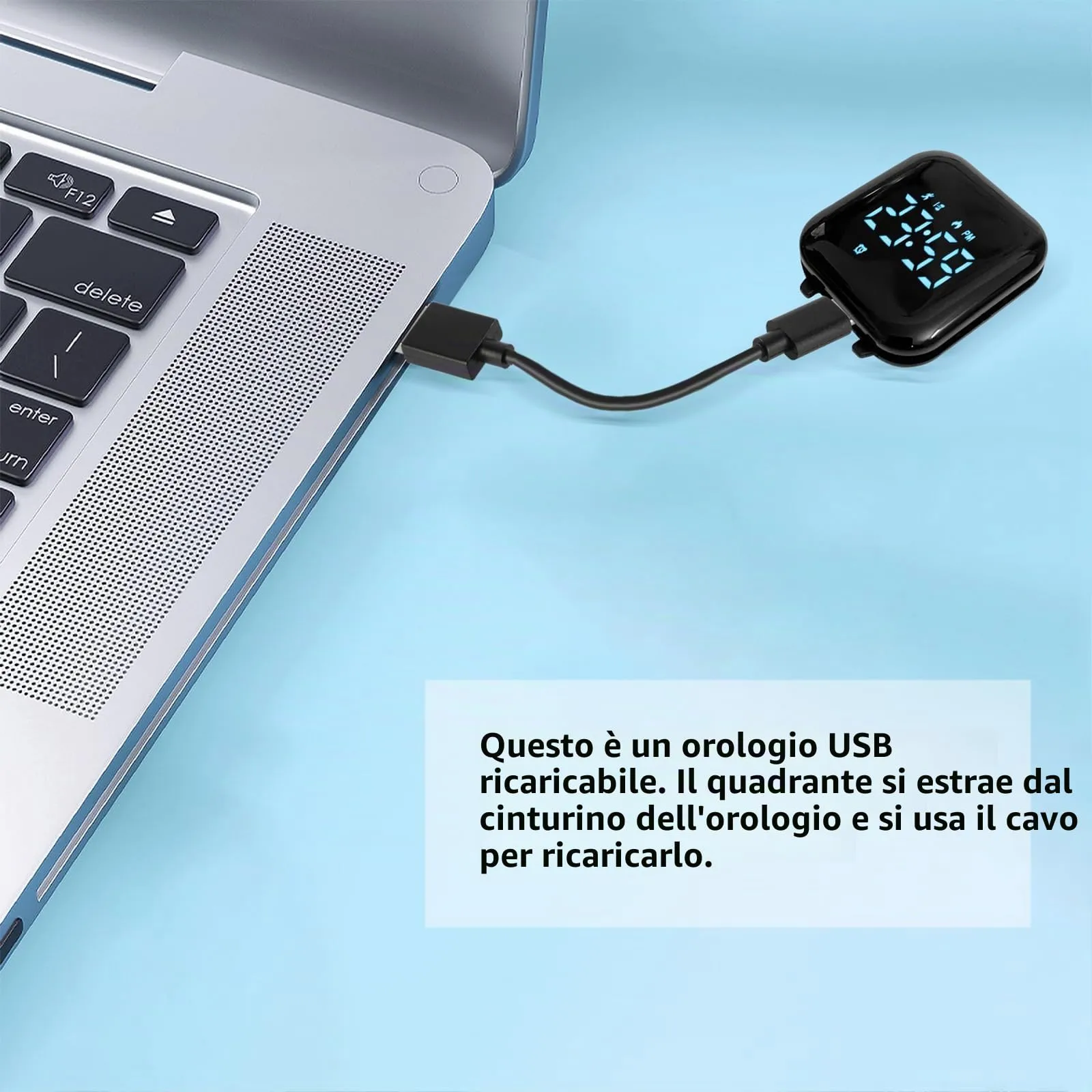 aswan watch Orologio Digitale Bambina Bambino con Contapassi,Calorie e Distanza senza App,Sveglia, Cronometro, Data, Luce-Orologio da polso Ragazza Ragazzo con Cinturino in Silicone - immagine 4