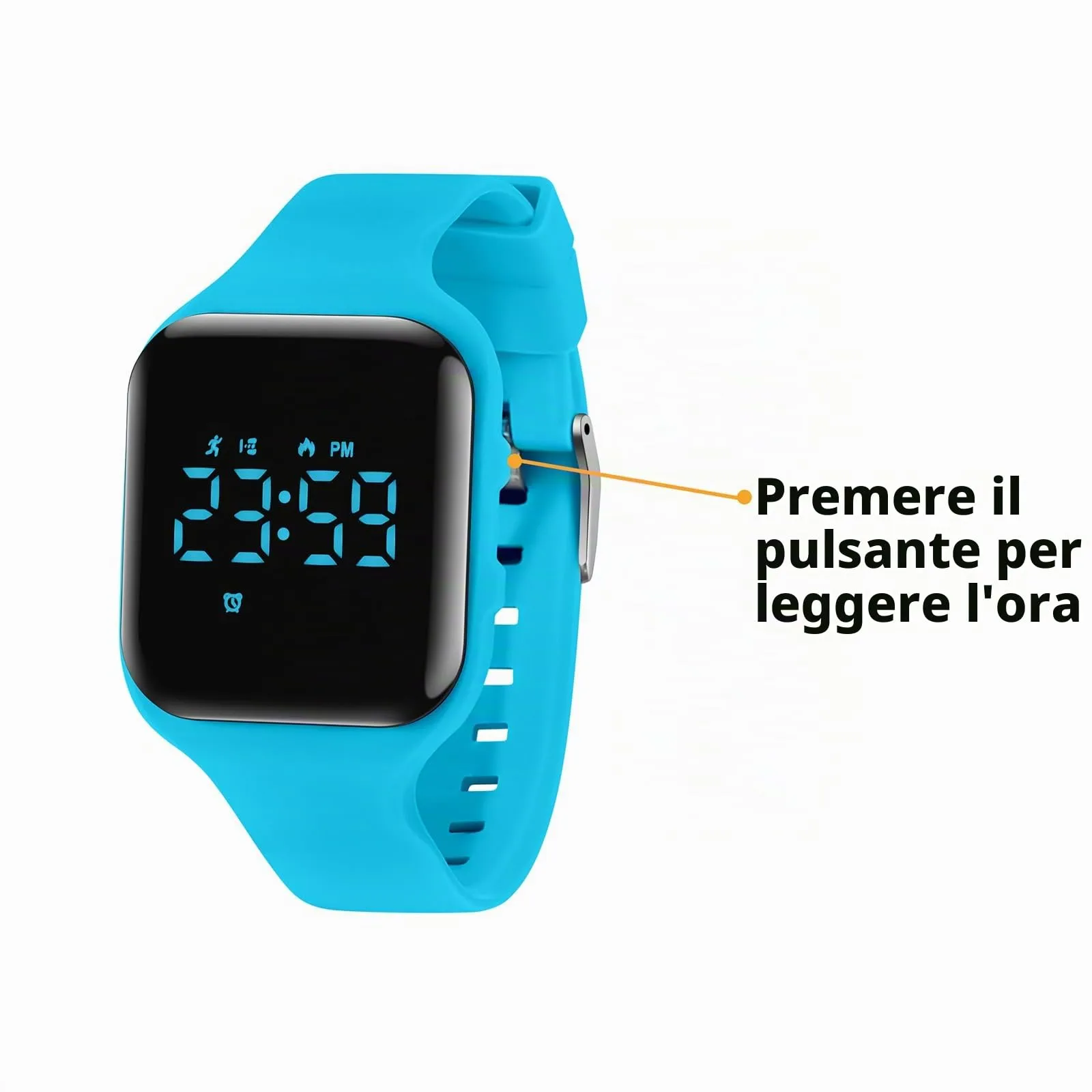 aswan watch Orologio Digitale Bambina Bambino con Contapassi,Calorie e Distanza senza App,Sveglia, Cronometro, Data, Luce-Orologio da polso Ragazza Ragazzo con Cinturino in Silicone - immagine 5