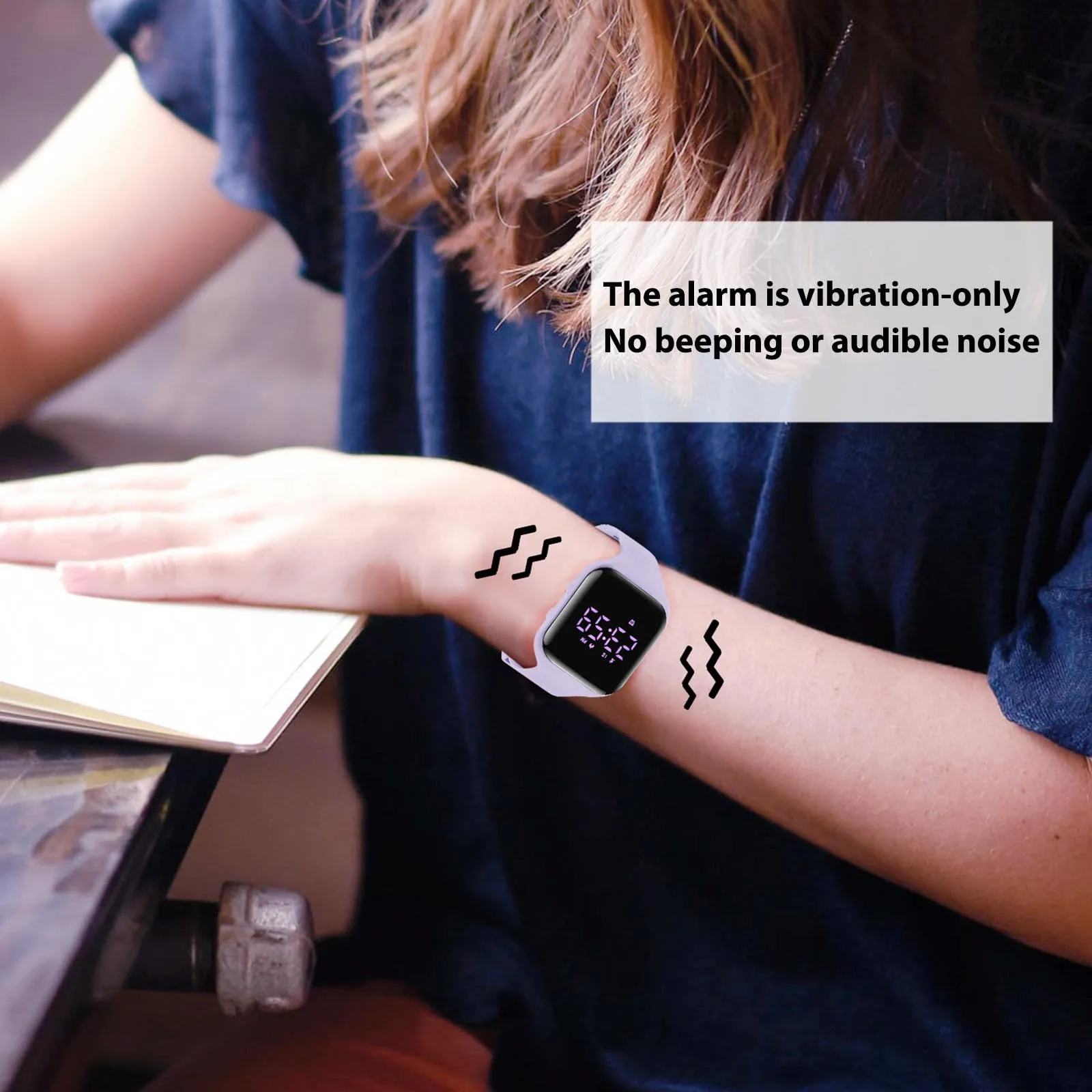 aswan watch Orologio Digitale Bambina Bambino con Contapassi,Calorie e Distanza senza App,Sveglia, Cronometro, Data, Luce-Orologio da polso Ragazza Ragazzo con Cinturino in Silicone - immagine 3