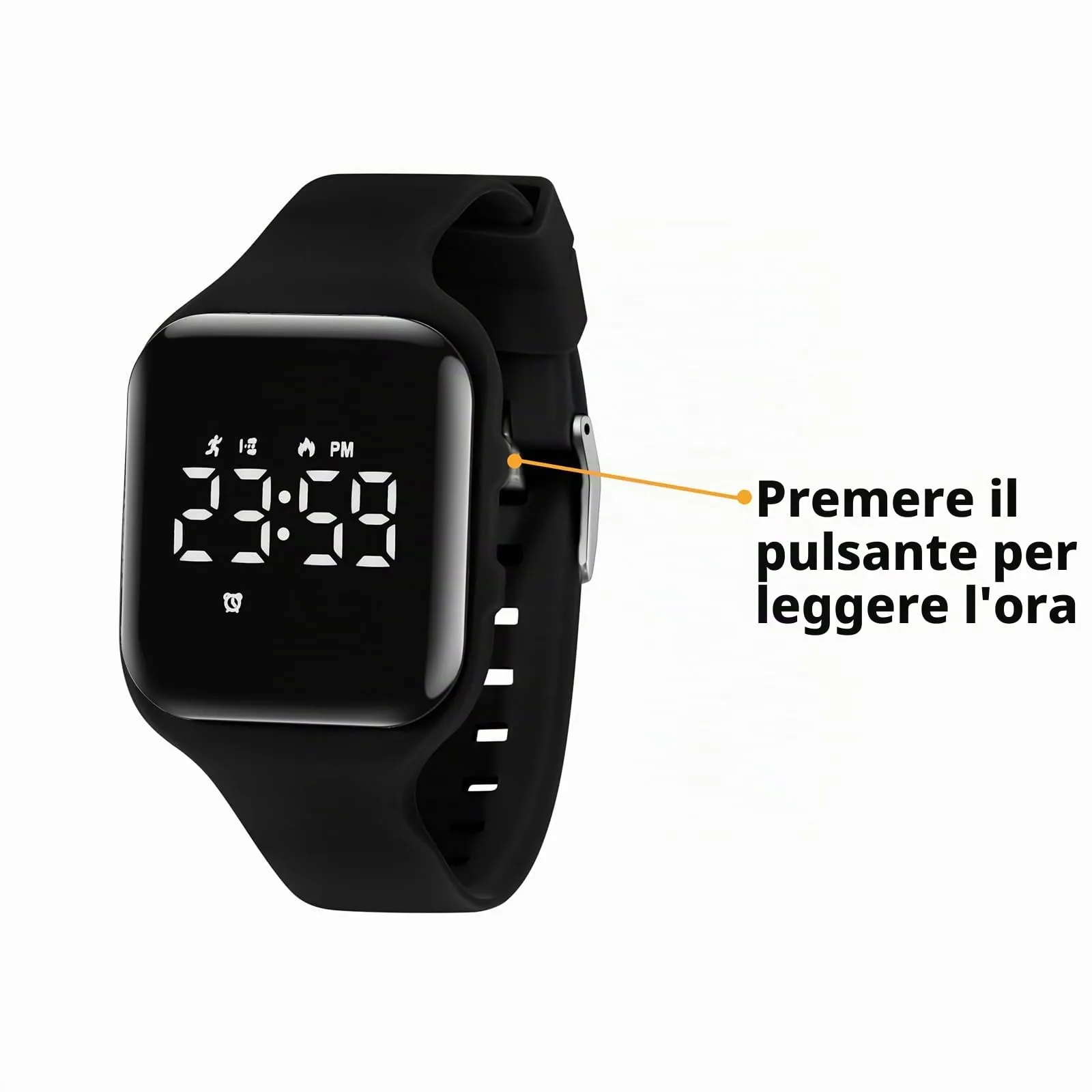 aswan watch Orologio Digitale Bambina Bambino con Contapassi,Calorie e Distanza senza App,Sveglia, Cronometro, Data, Luce-Orologio da polso Ragazza Ragazzo con Cinturino in Silicone - immagine 5