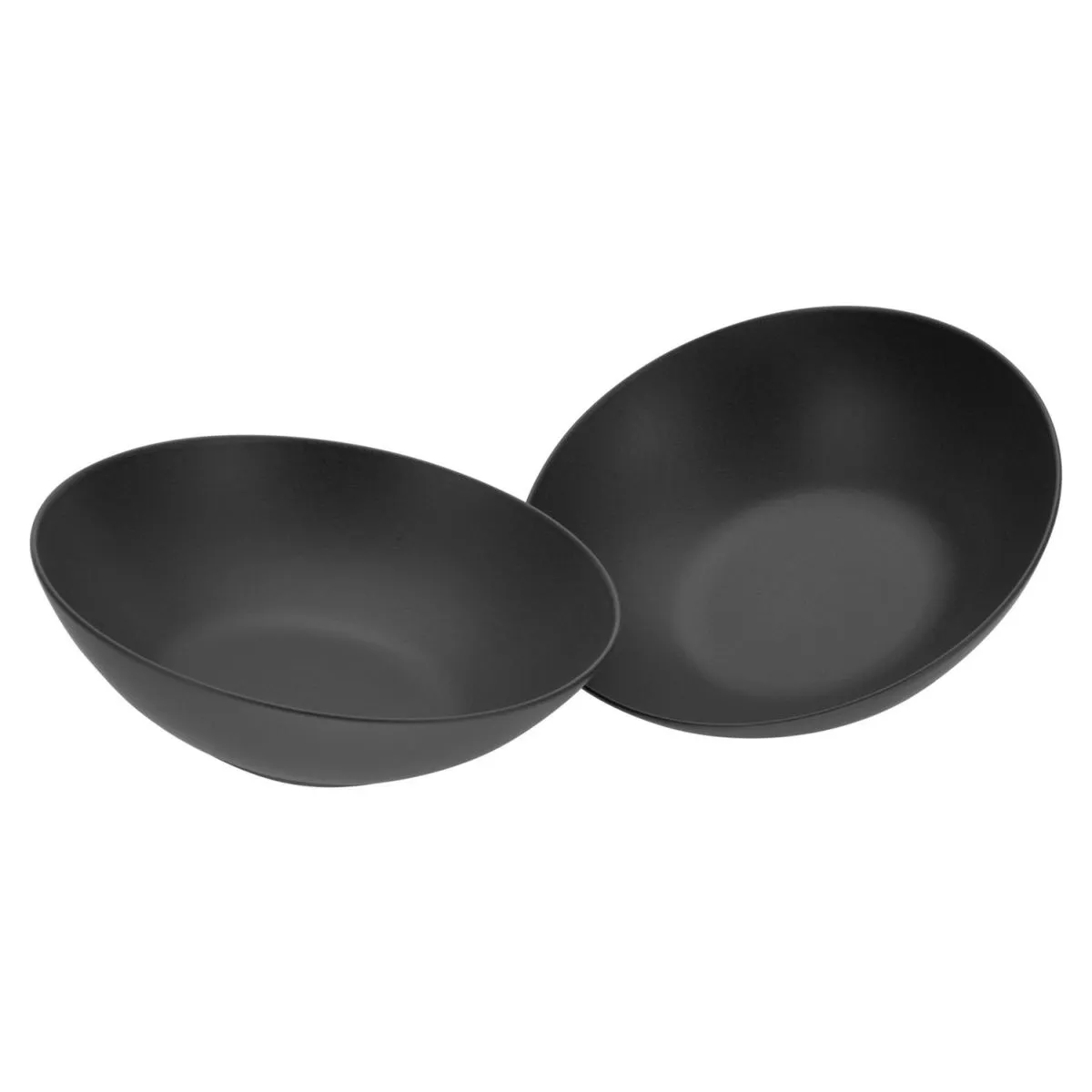 2x CreaTable Soft Touch Black - Set di insalate da 2 pezzi; 1500 ml, 24x7 cm (ØxH); nero; 2 pz. / Pacco - immagine 1