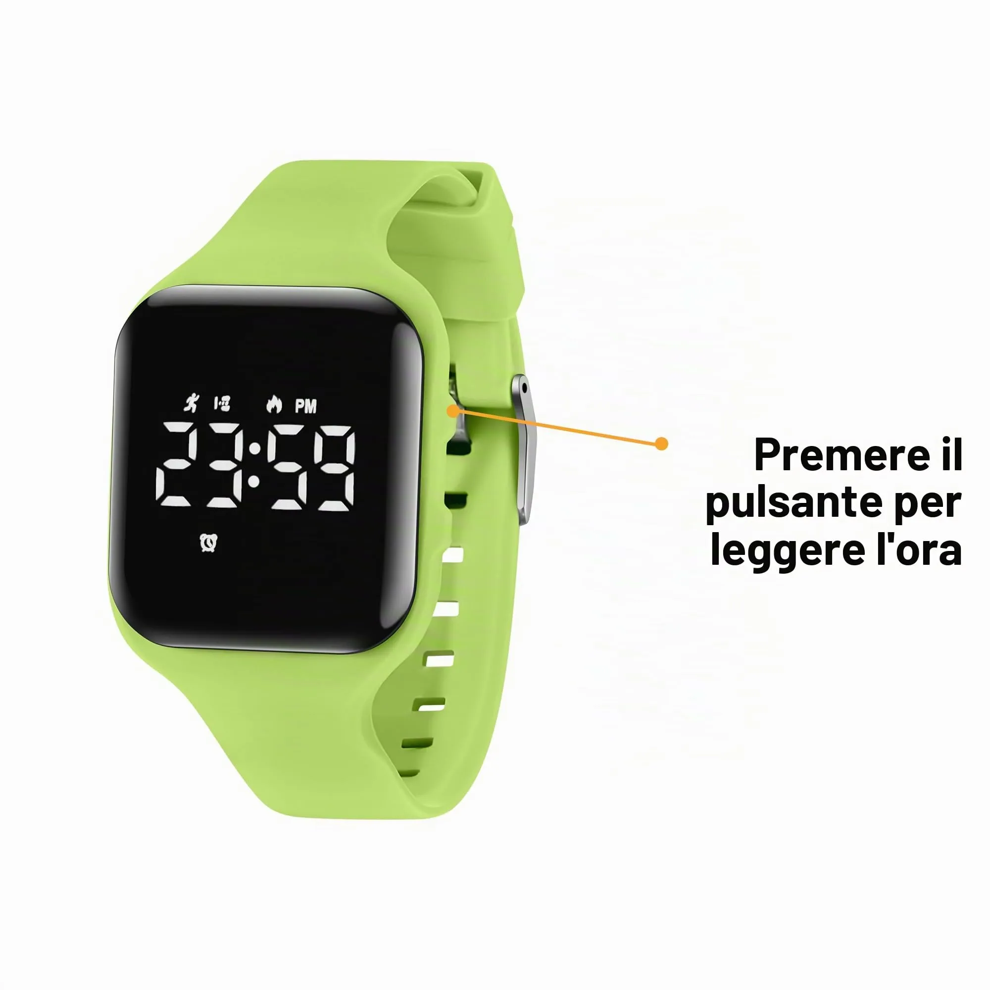 aswan watch Orologio Digitale Bambina Bambino con Contapassi,Calorie e Distanza senza App,Sveglia, Cronometro, Data, Luce-Orologio da polso Ragazza Ragazzo con Cinturino in Silicone - immagine 5