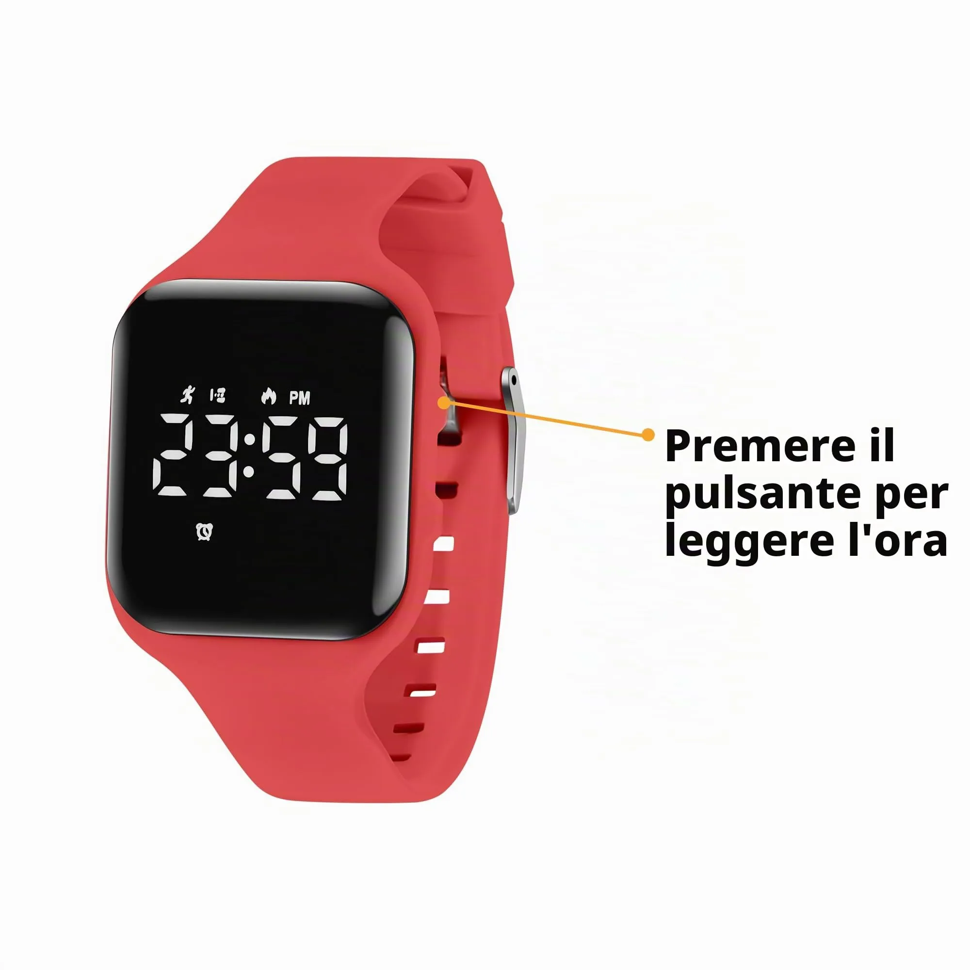 aswan watch Orologio Digitale Bambina Bambino con Contapassi,Calorie e Distanza senza App,Sveglia, Cronometro, Data, Luce-Orologio da polso Ragazza Ragazzo con Cinturino in Silicone - immagine 5