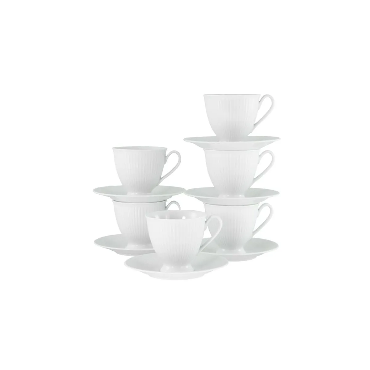 CreaTable Valencia bianco - Set da caffè 12 pezzi; bianco - immagine 1