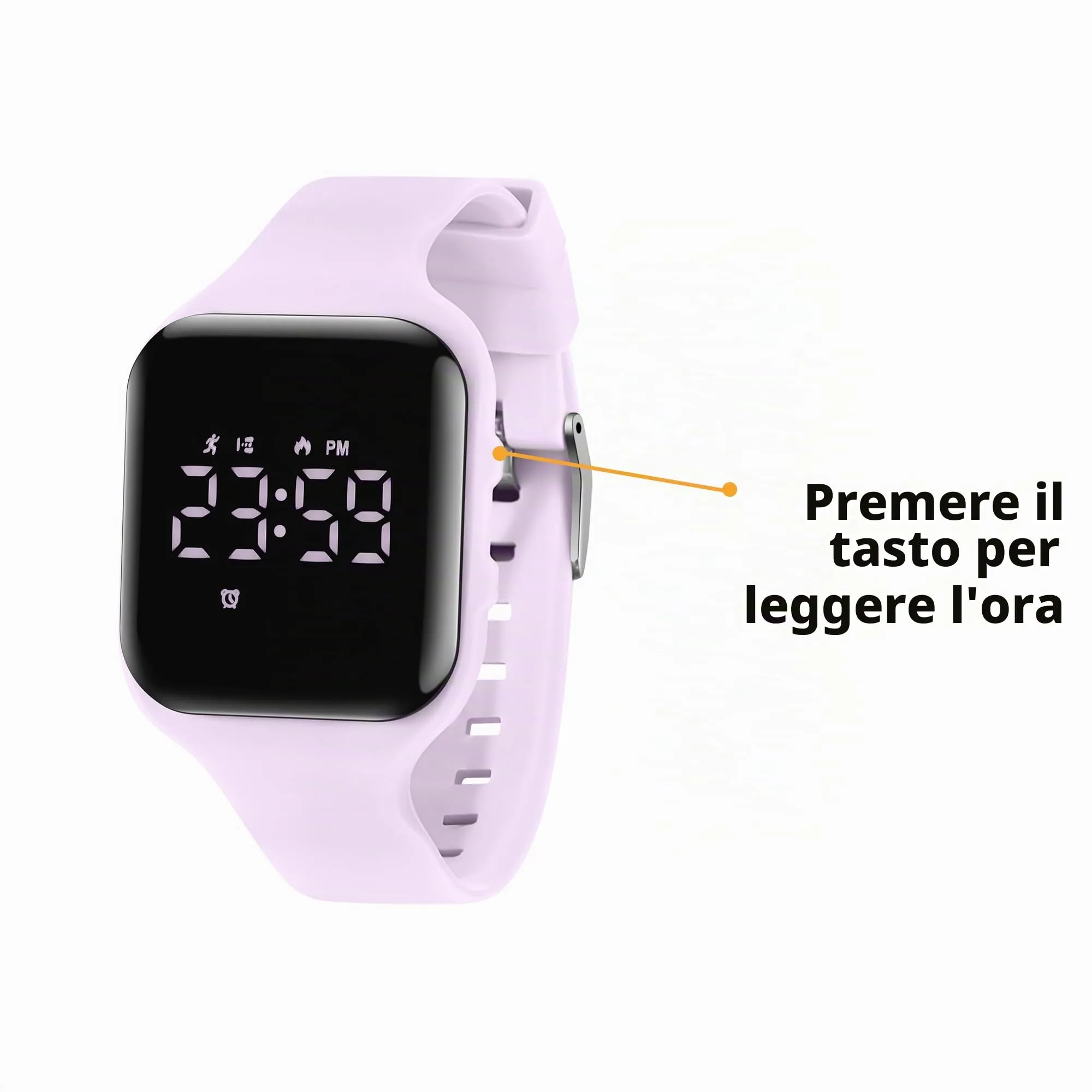 aswan watch Orologio Digitale Bambina Bambino con Contapassi,Calorie e Distanza senza App,Sveglia, Cronometro, Data, Luce-Orologio da polso Ragazza Ragazzo con Cinturino in Silicone - immagine 5
