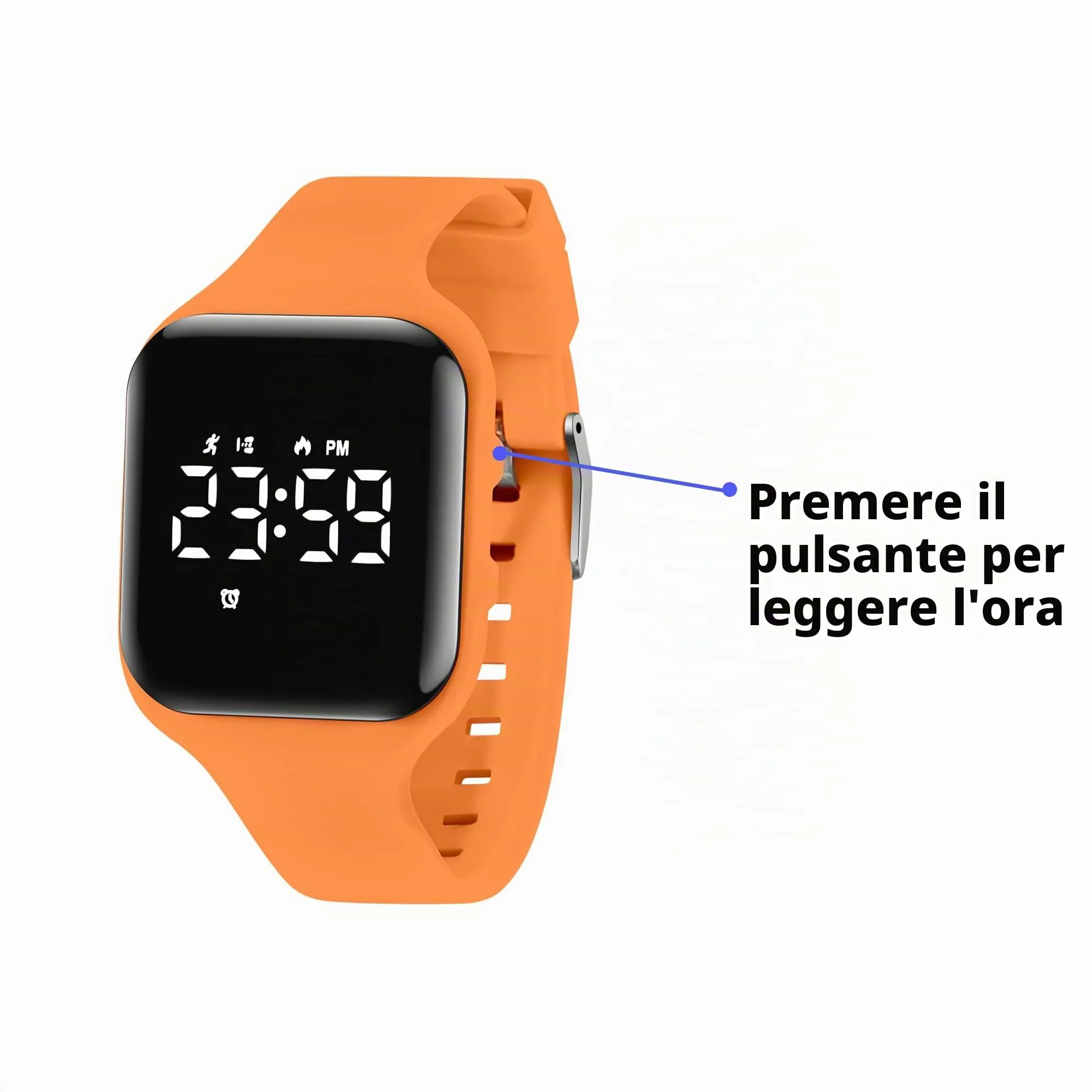 aswan watch Orologio Digitale Bambina Bambino con Contapassi,Calorie e Distanza senza App,Sveglia, Cronometro, Data, Luce-Orologio da polso Ragazza Ragazzo con Cinturino in Silicone - immagine 5