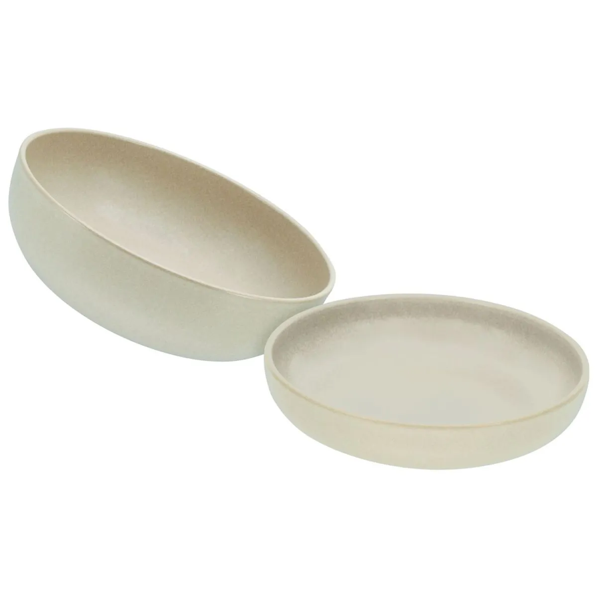 CreaTable Uno - Set di insalate da 2 pezzi; 2000 ml; sabbia - immagine 1