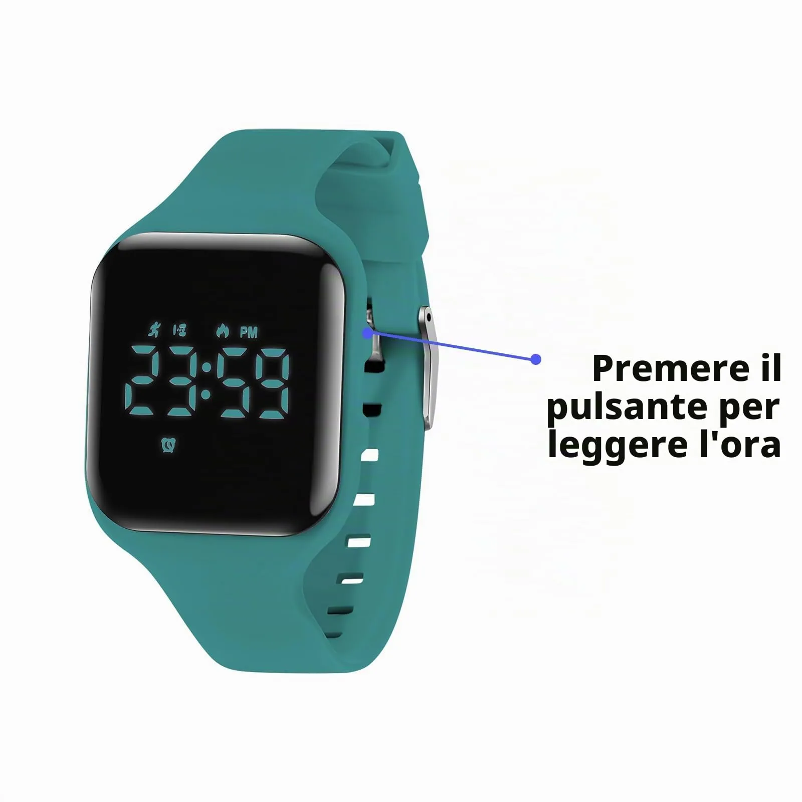 aswan watch Orologio Digitale Bambina Bambino con Contapassi,Calorie e Distanza senza App,Sveglia, Cronometro, Data, Luce-Orologio da polso Ragazza Ragazzo con Cinturino in Silicone - immagine 5