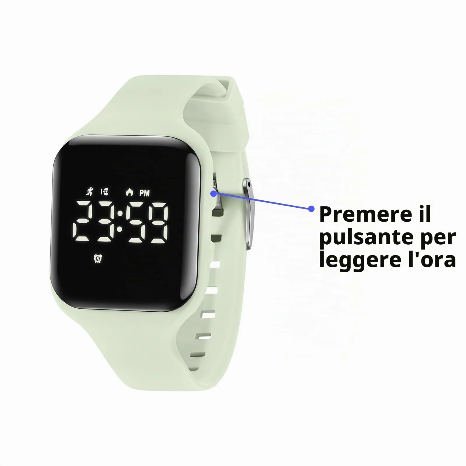 aswan watch Orologio Digitale Bambina Bambino con Contapassi,Calorie e Distanza senza App,Sveglia, Cronometro, Data, Luce-Orologio da polso Ragazza Ragazzo con Cinturino in Silicone - immagine 5