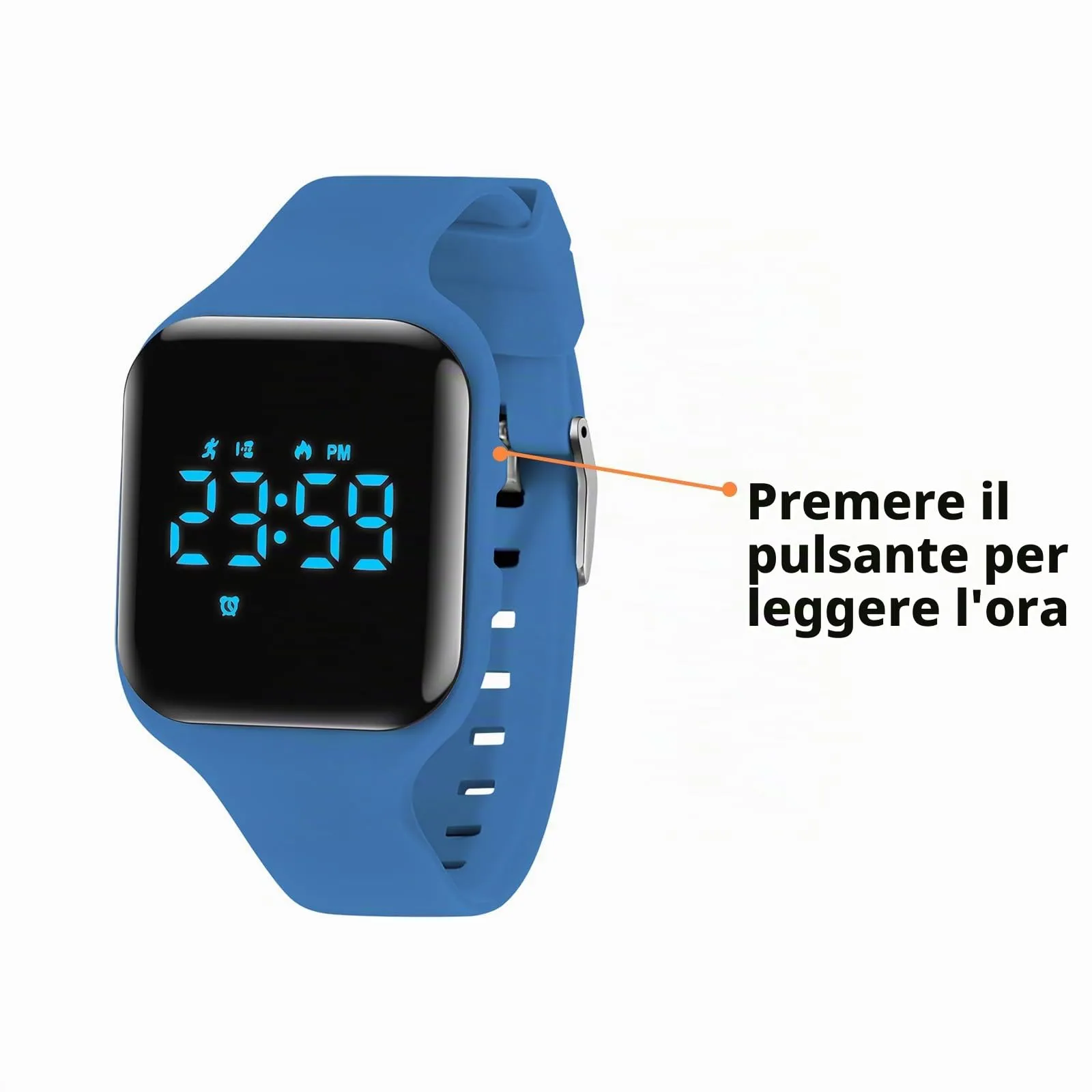 aswan watch Orologio Digitale Bambina Bambino con Contapassi,Calorie e Distanza senza App,Sveglia, Cronometro, Data, Luce-Orologio da polso Ragazza Ragazzo con Cinturino in Silicone - immagine 5
