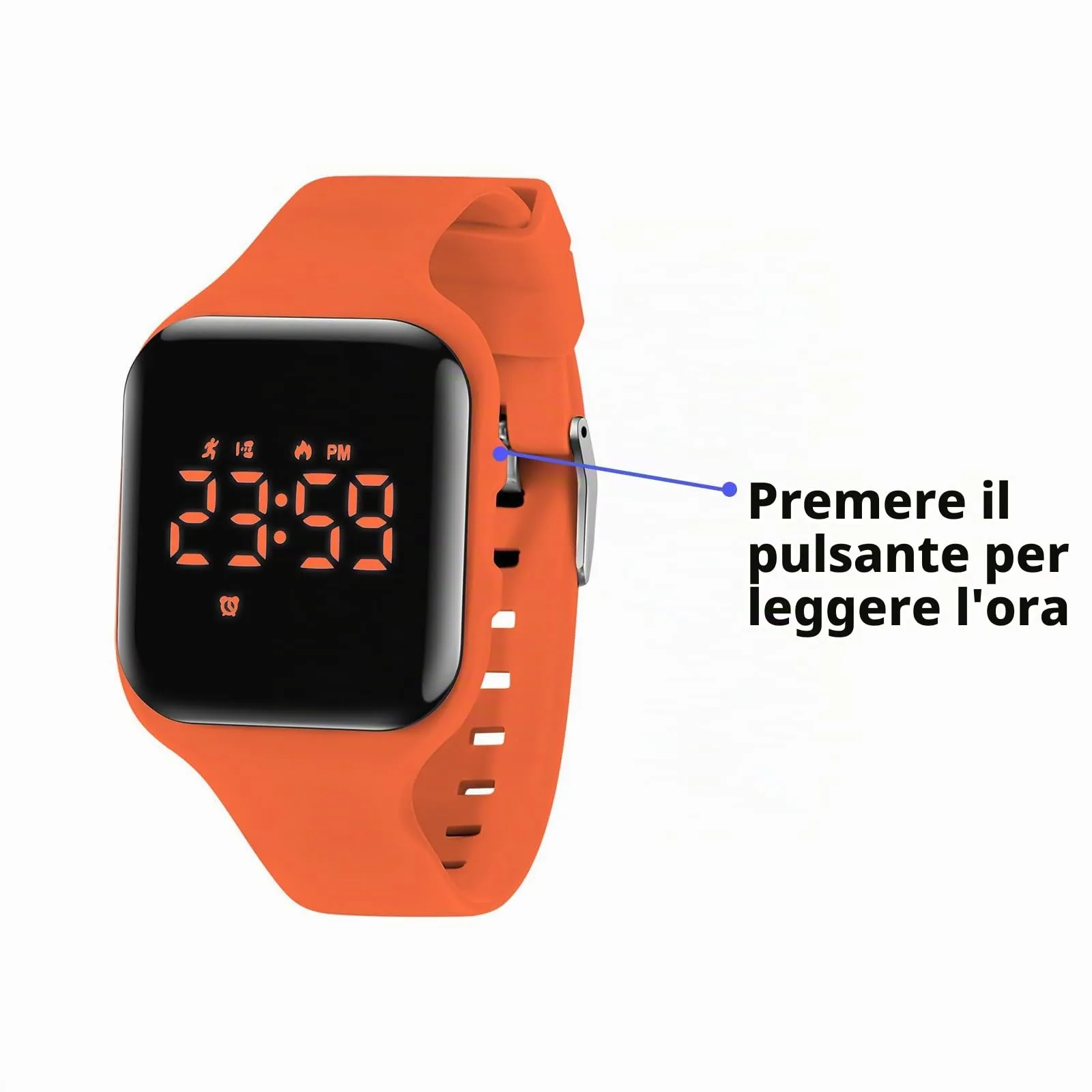 aswan watch Orologio Digitale Bambina Bambino con Contapassi,Calorie e Distanza senza App,Sveglia, Cronometro, Data, Luce-Orologio da polso Ragazza Ragazzo con Cinturino in Silicone - immagine 5