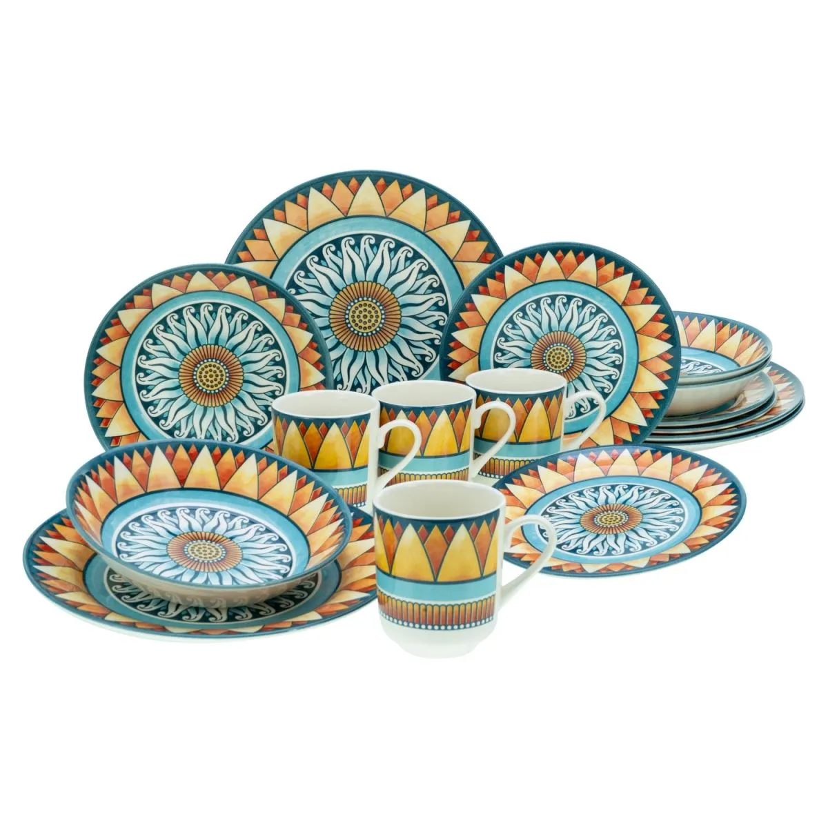 CreaTable Soleil - Servizio combinato da 16 pezzi; multicolore - immagine 1