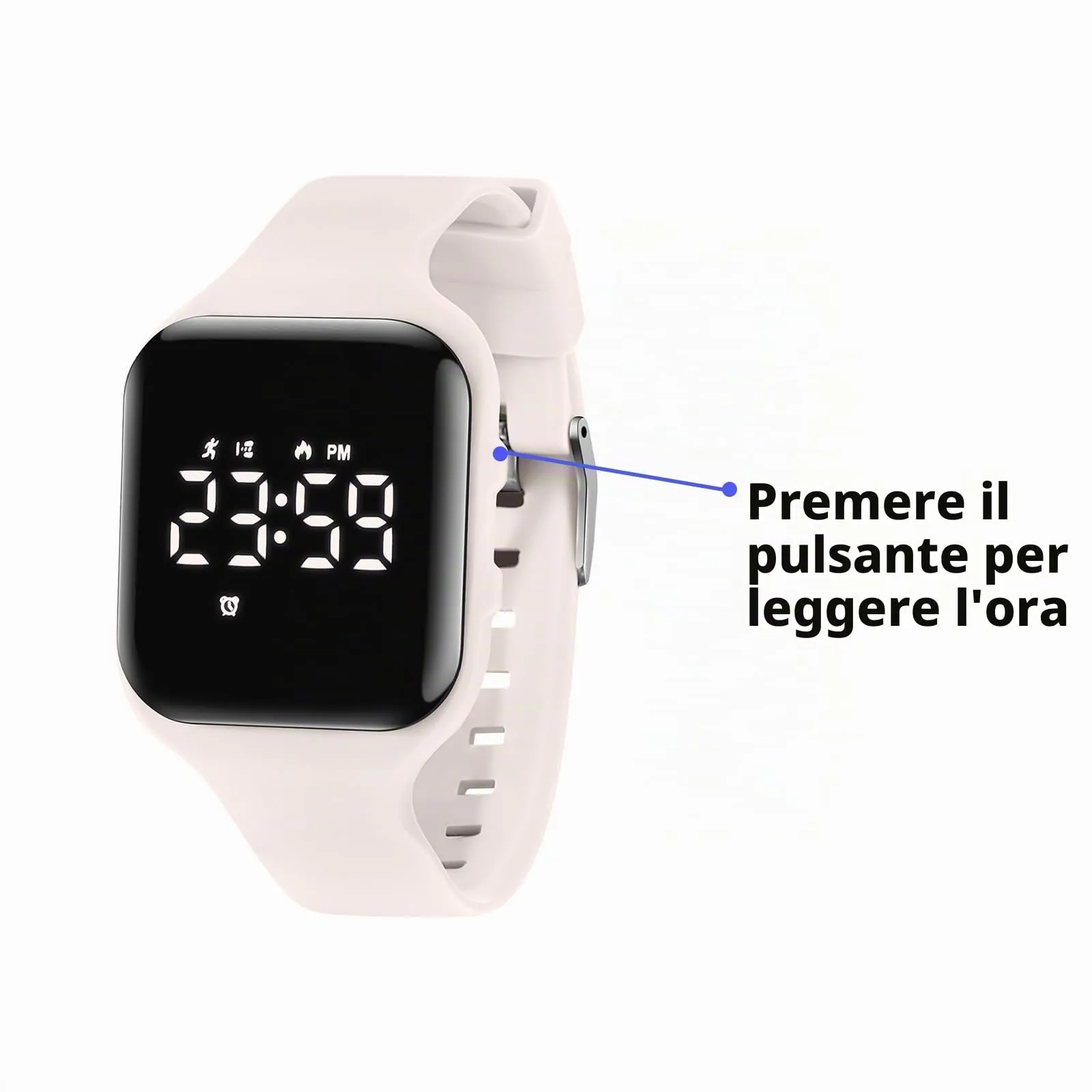 aswan watch Orologio Digitale Bambina Bambino con Contapassi,Calorie e Distanza senza App,Sveglia, Cronometro, Data, Luce-Orologio da polso Ragazza Ragazzo con Cinturino in Silicone - immagine 5